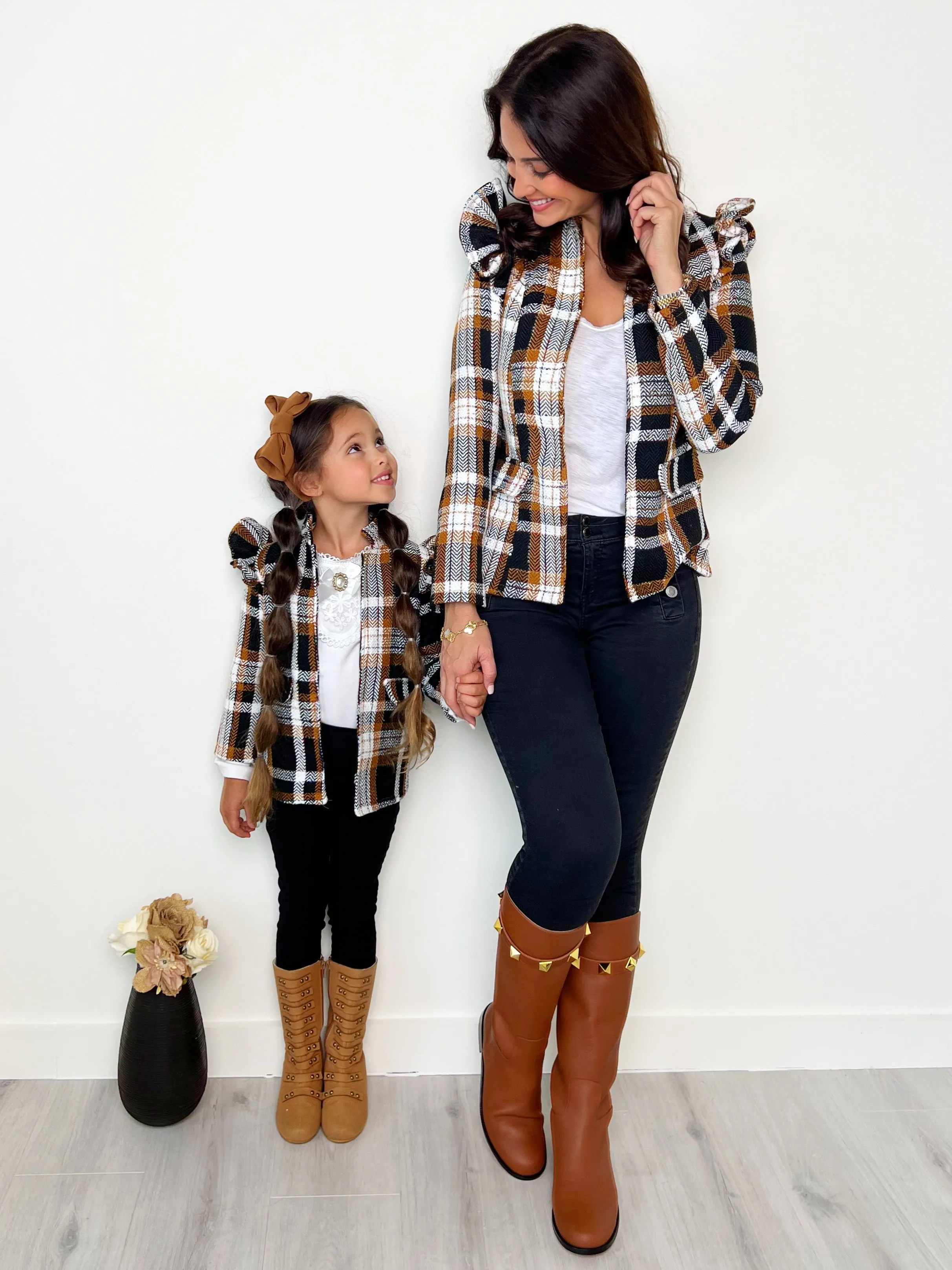 mommy-and-me-plaid-ruffled-bomber-jacket