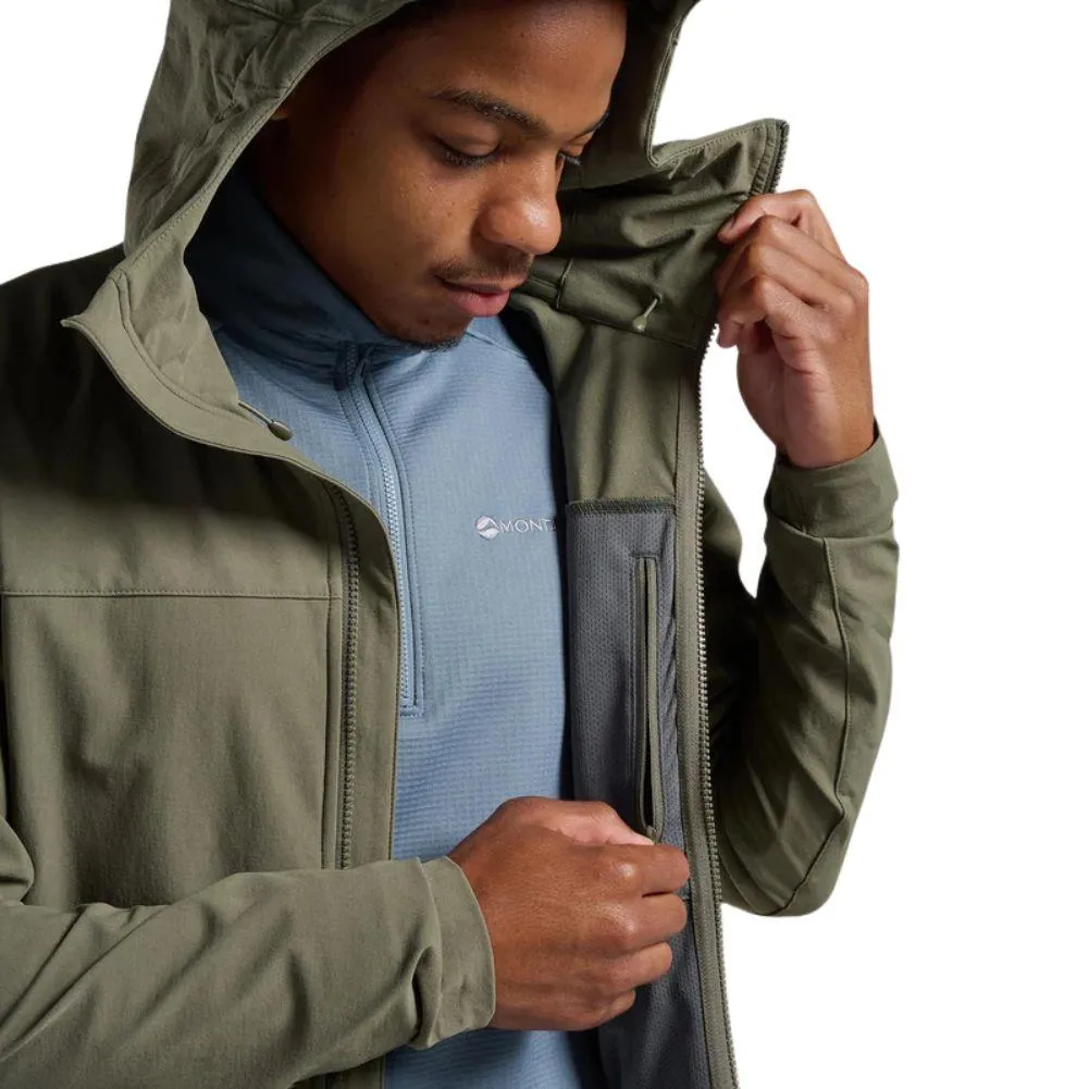 Montane Men's Tenacity Hooded Softshell Jacket (Caper)