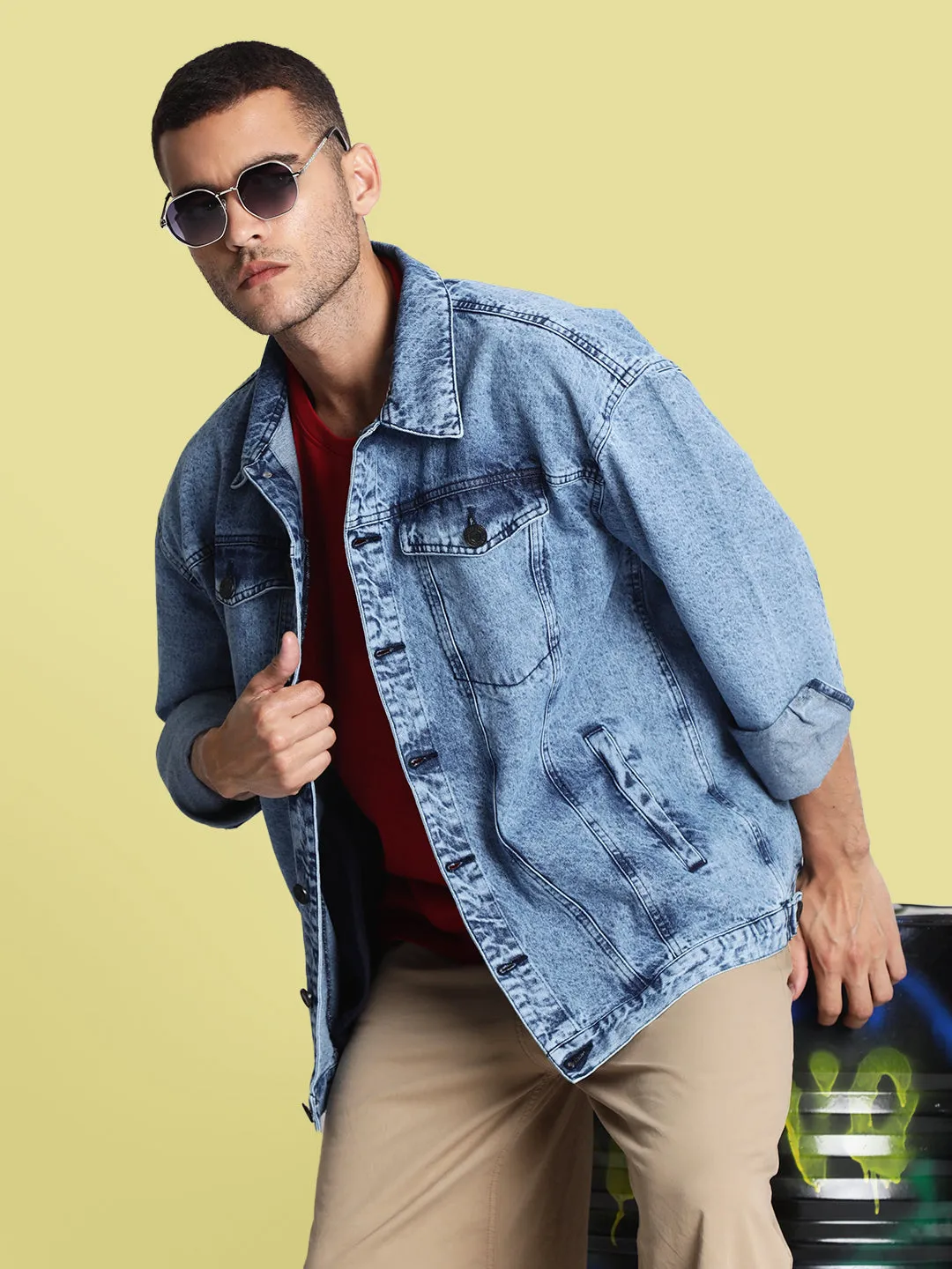 Mood Switch Printed Denim patch for Jackets