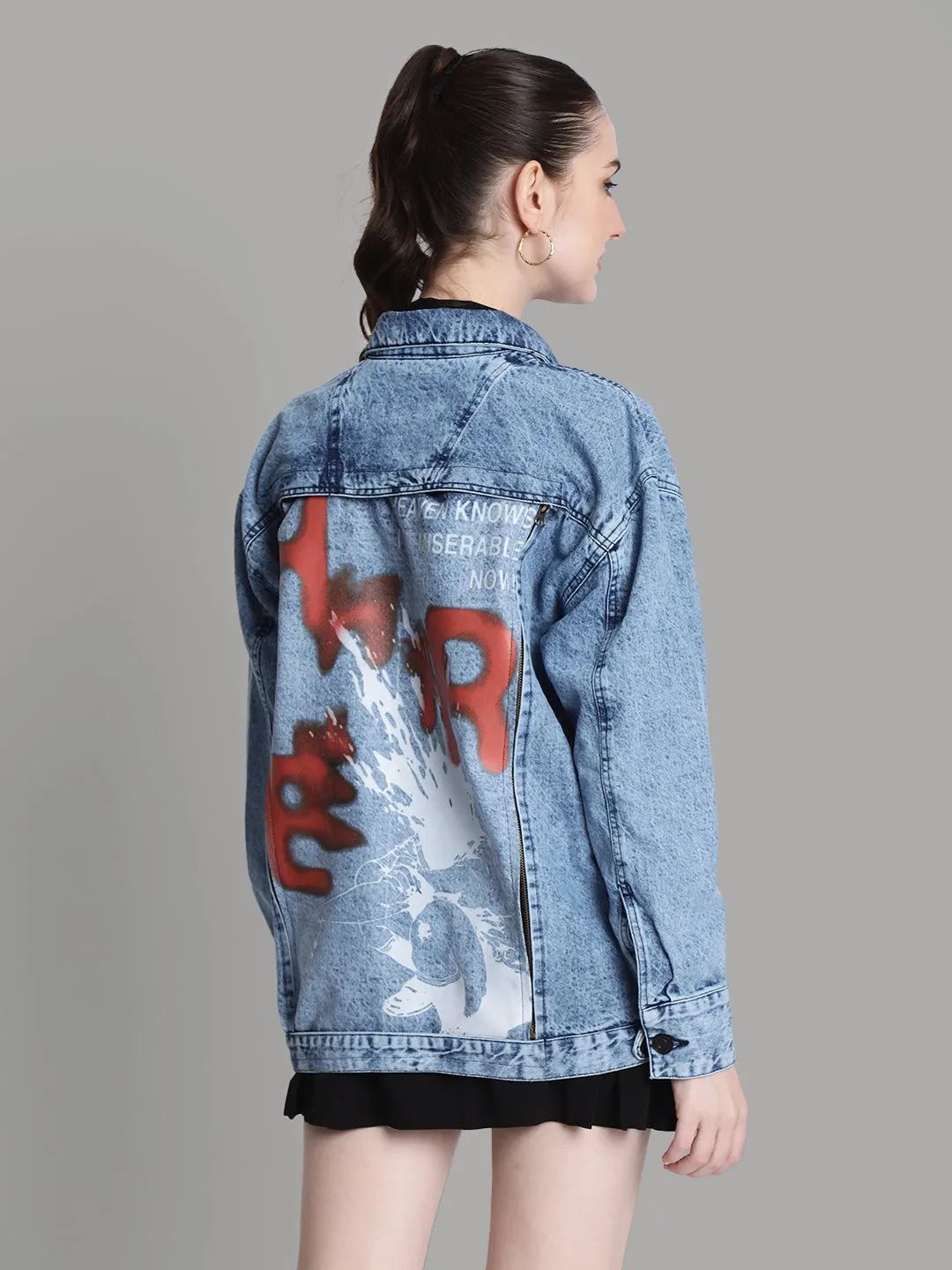 Mood Switch Printed Denim patch for Jackets