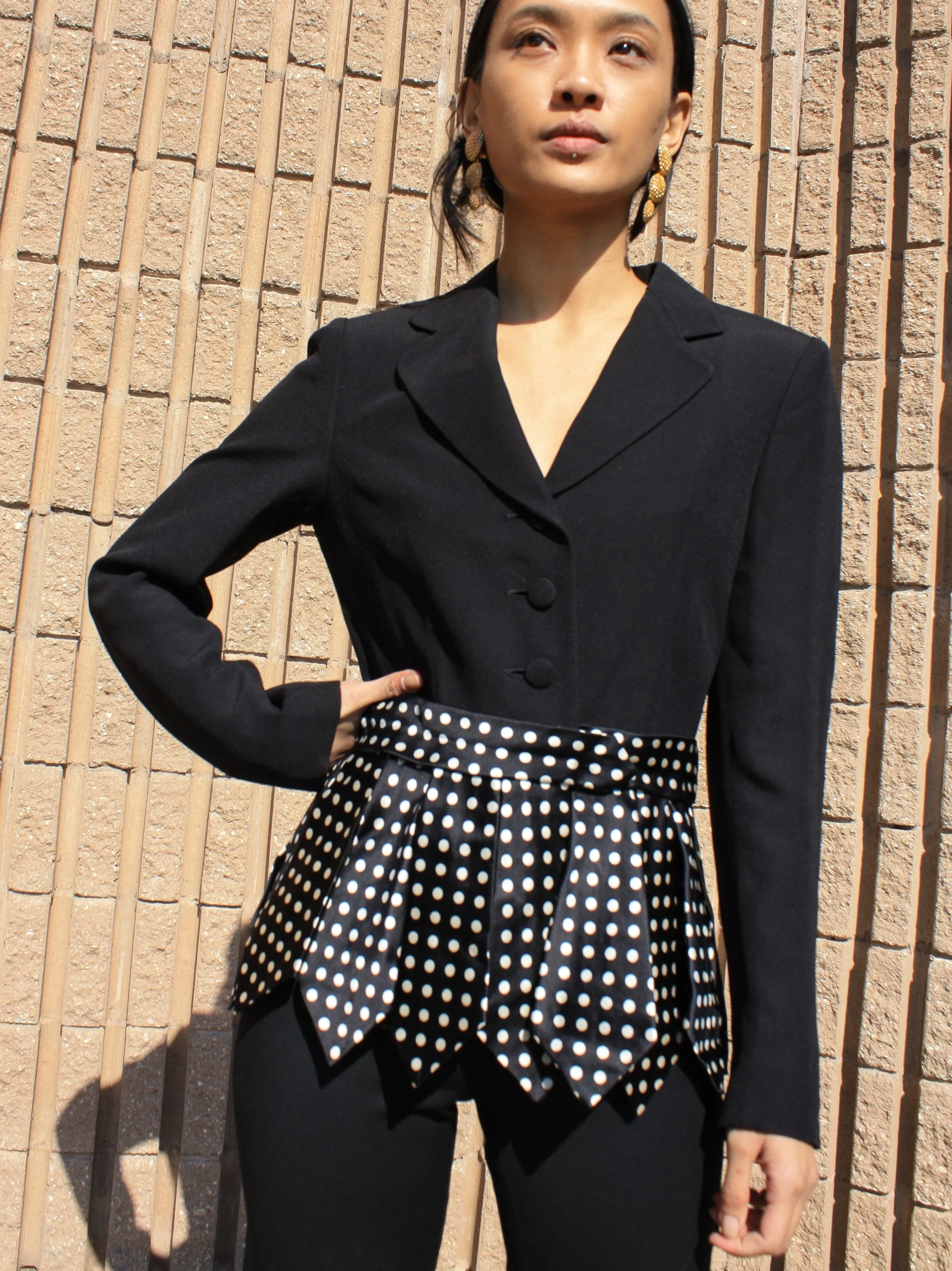 Moschino Silk Tie Blazer