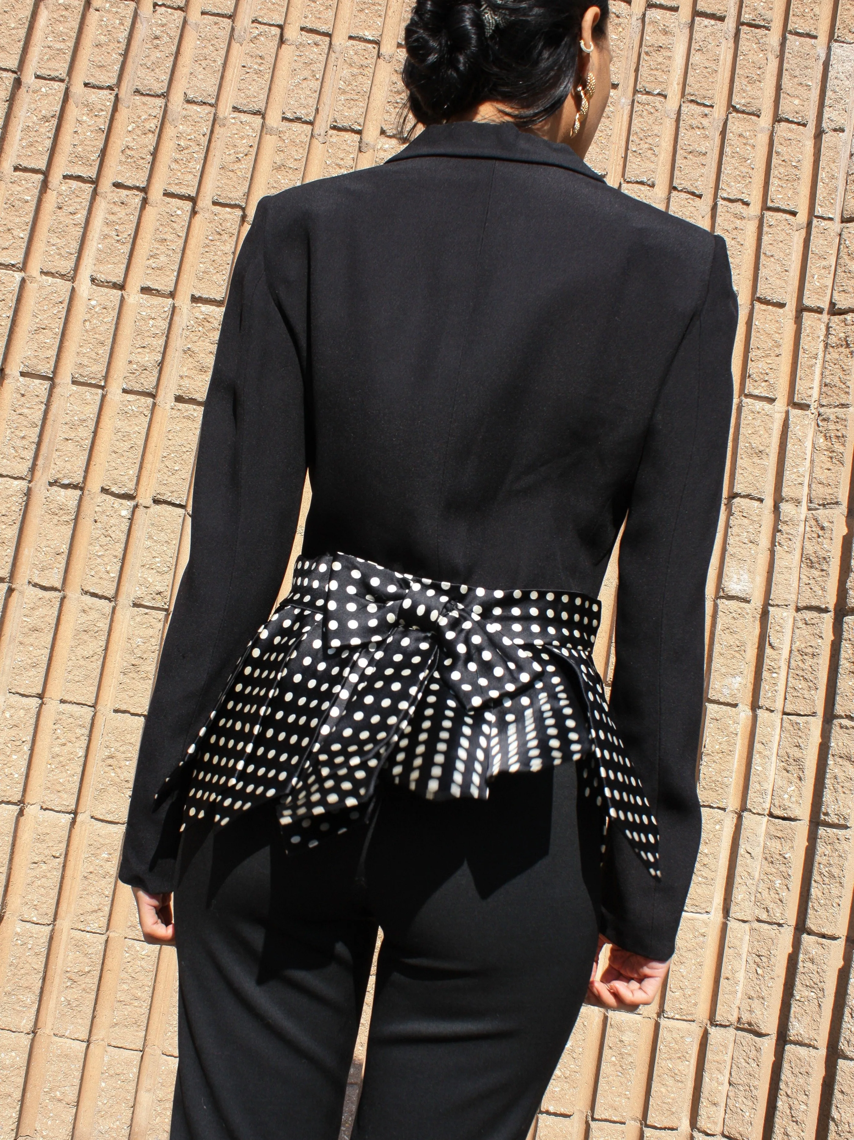 Moschino Silk Tie Blazer