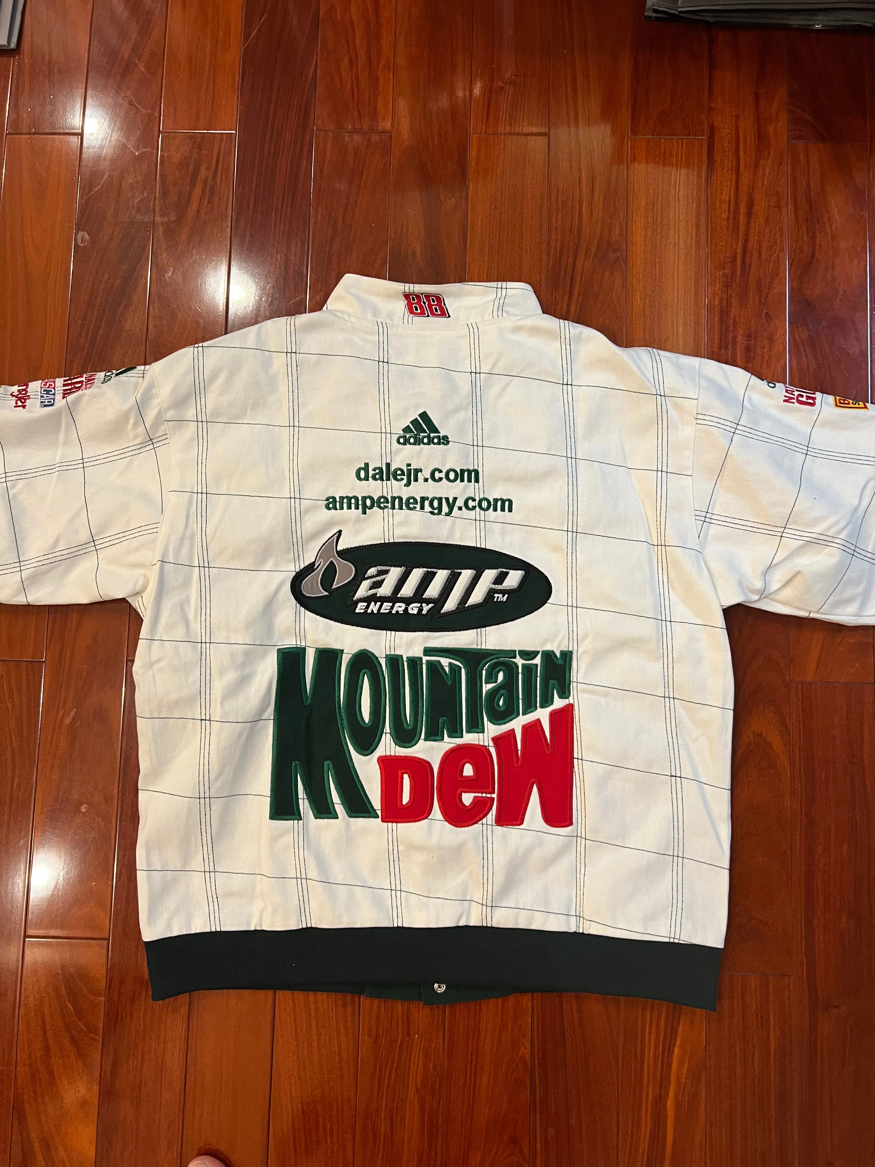 MOUNTAIN DEW - WHITE - Vintage (Dale Earnhardt) Nascar Jacket