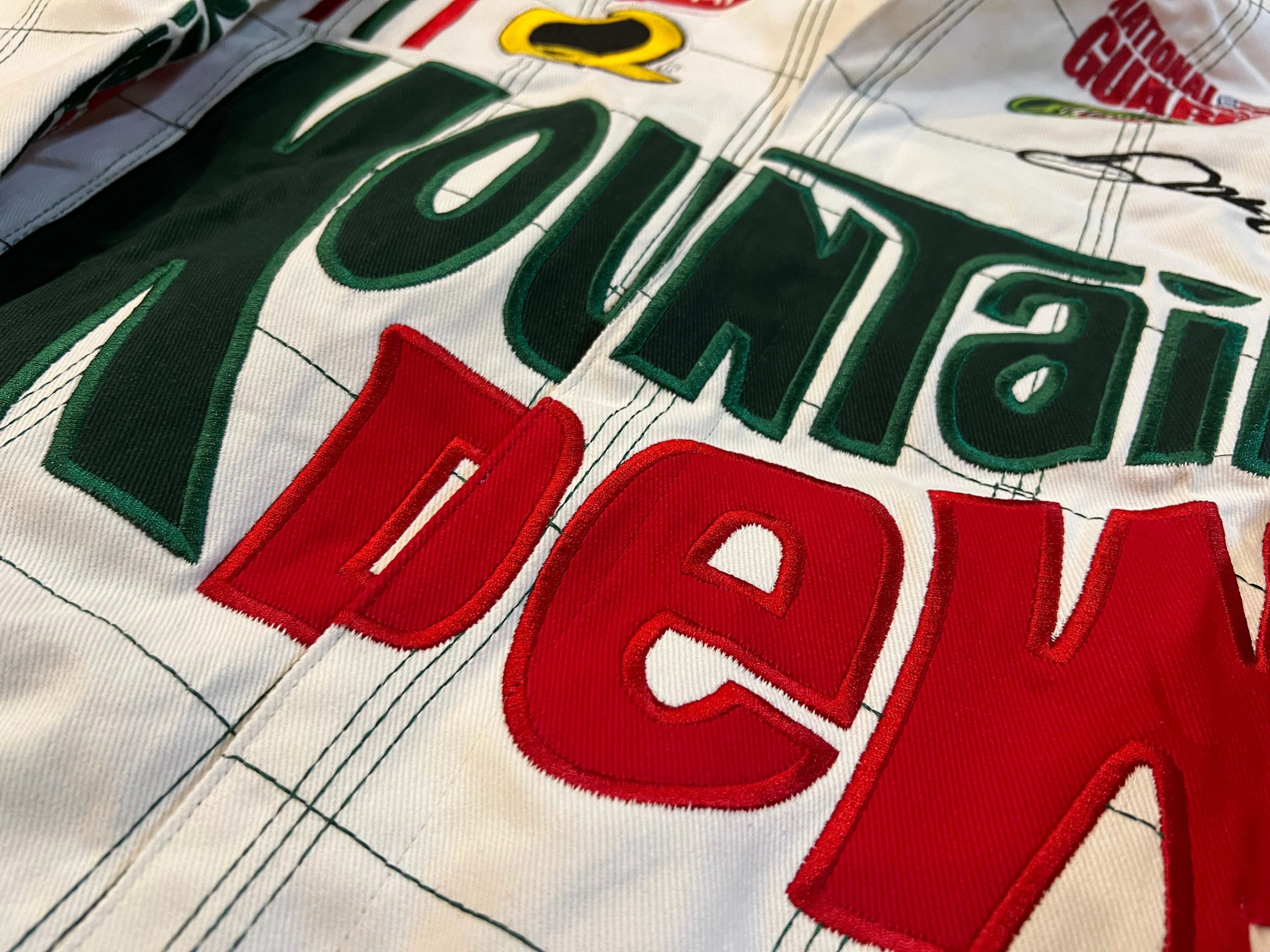 MOUNTAIN DEW - WHITE - Vintage (Dale Earnhardt) Nascar Jacket
