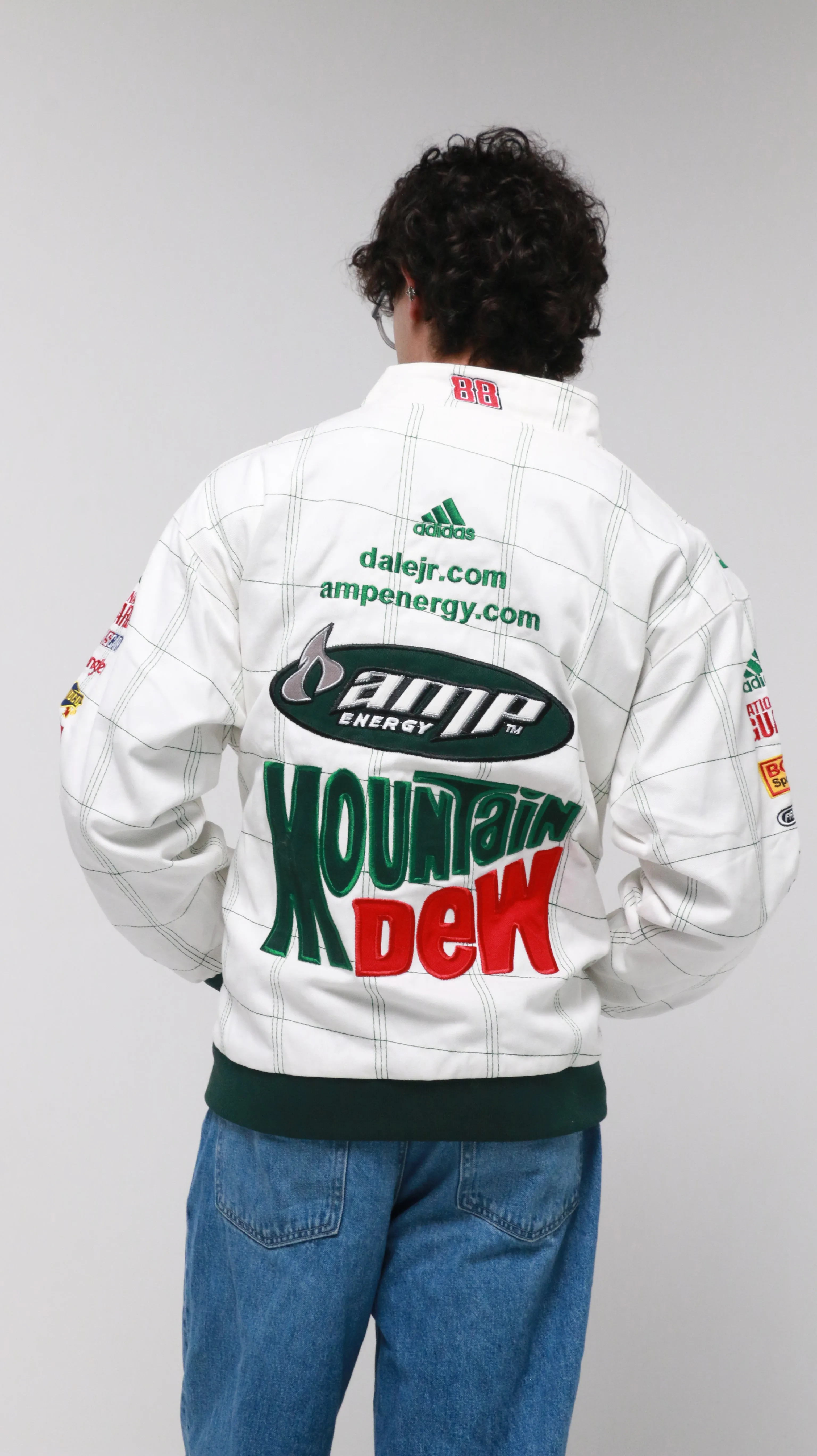 MOUNTAIN DEW - WHITE - Vintage (Dale Earnhardt) Nascar Jacket