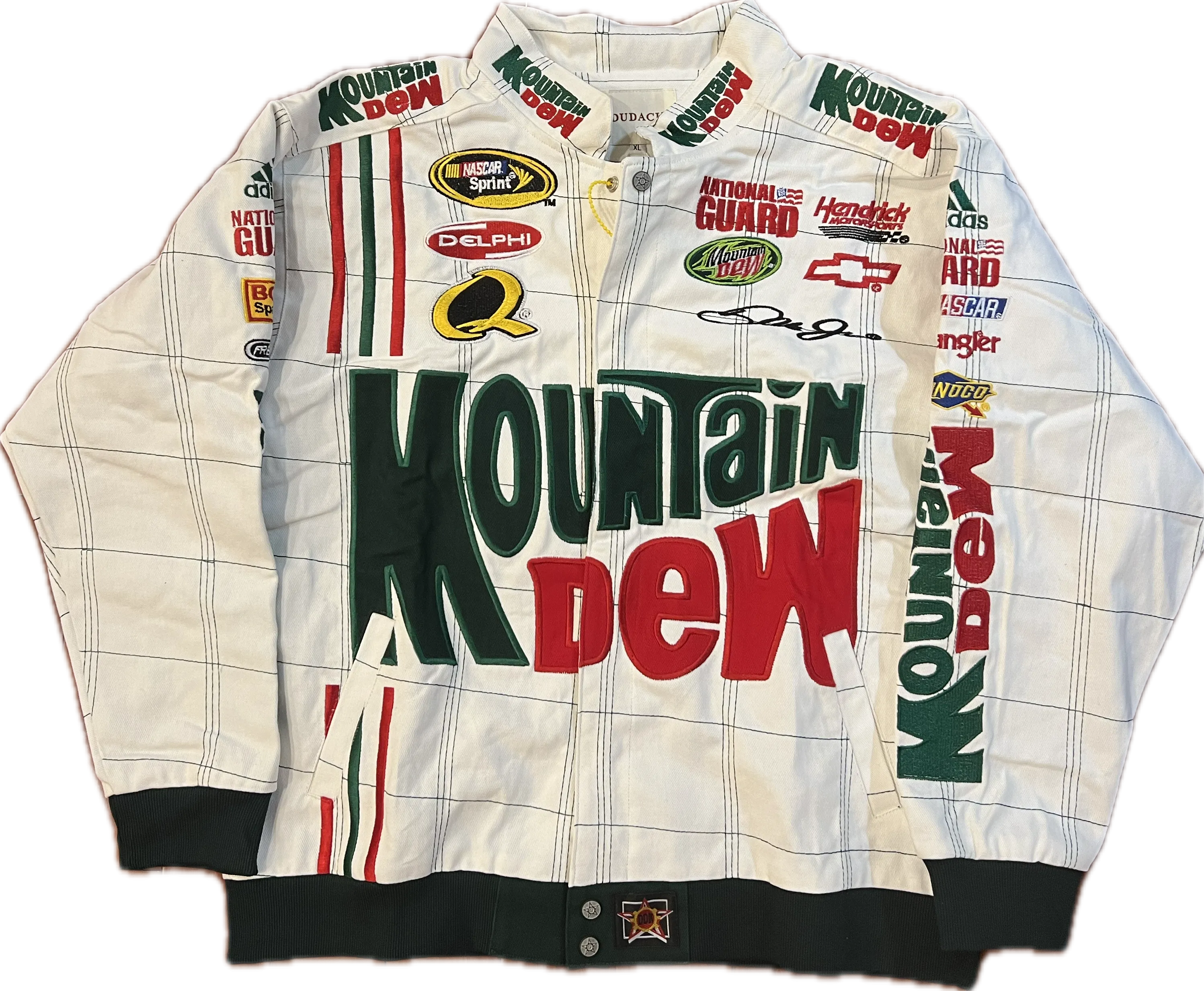 MOUNTAIN DEW - WHITE - Vintage (Dale Earnhardt) Nascar Jacket