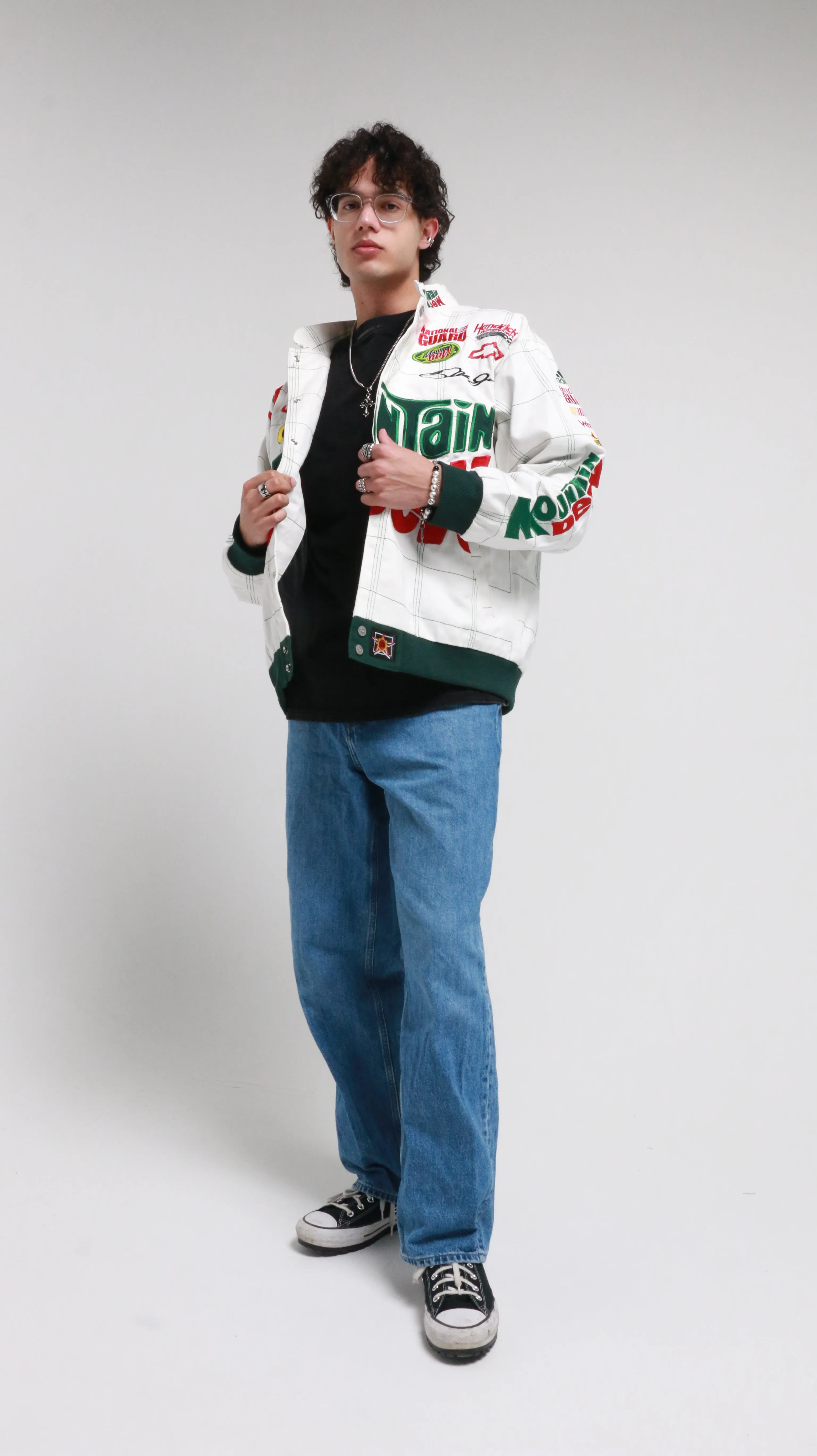 MOUNTAIN DEW - WHITE - Vintage (Dale Earnhardt) Nascar Jacket