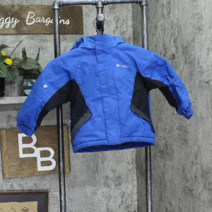 Mountain Warehouse Boys Youth Hooded Parka Jacket Coat 167916b64ac286 Blue 2/3