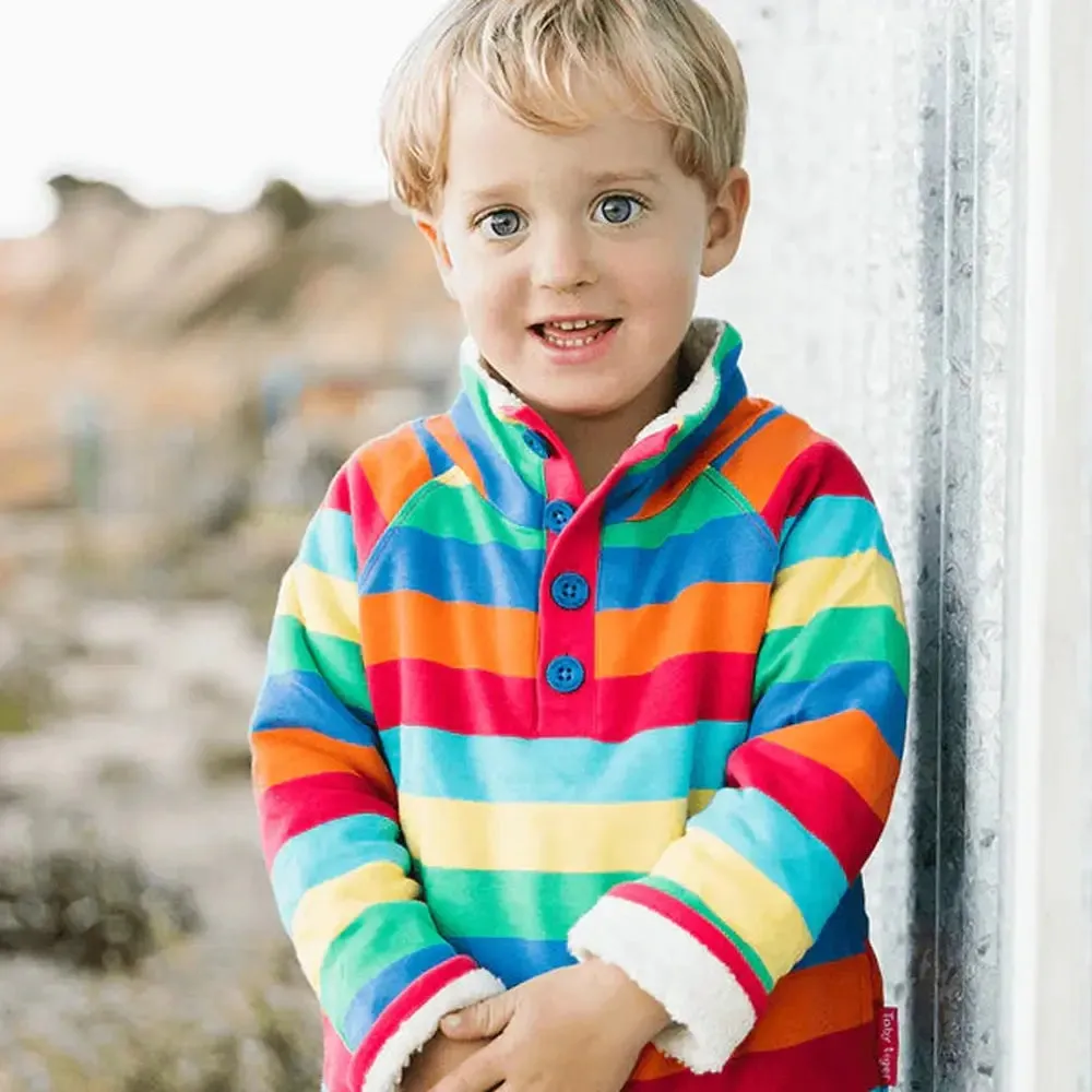 Multi Stripe Fleece Cosy Fleece