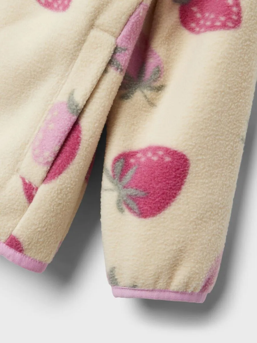 NAME IT |  Mini Girl Strawberry Fleece Jacket