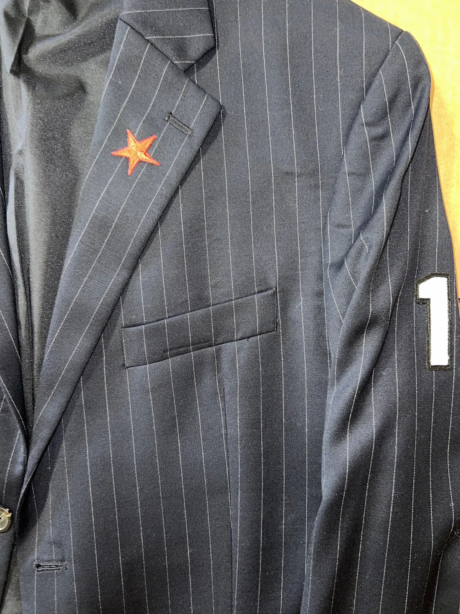 Navy Pinstripe Marilyn Manson Blazer