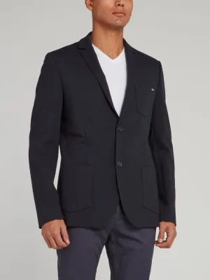 Navy Pocket Detail Blazer