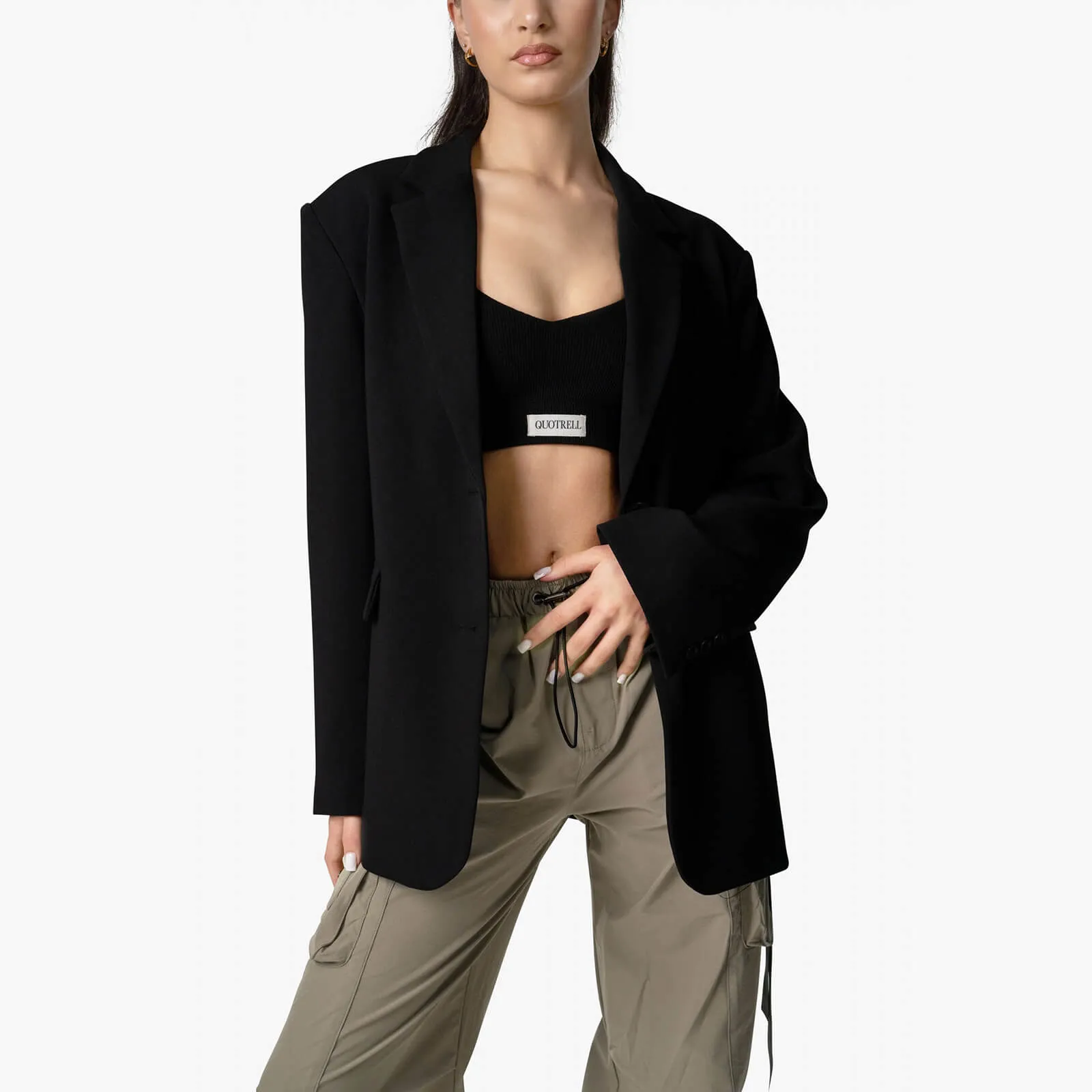 NAYA OVERSIZED BLAZER | BLACK
