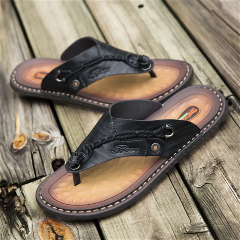 New Men's Casual Summer Outdoor Jesus Sandals Breathable Flip-Flops