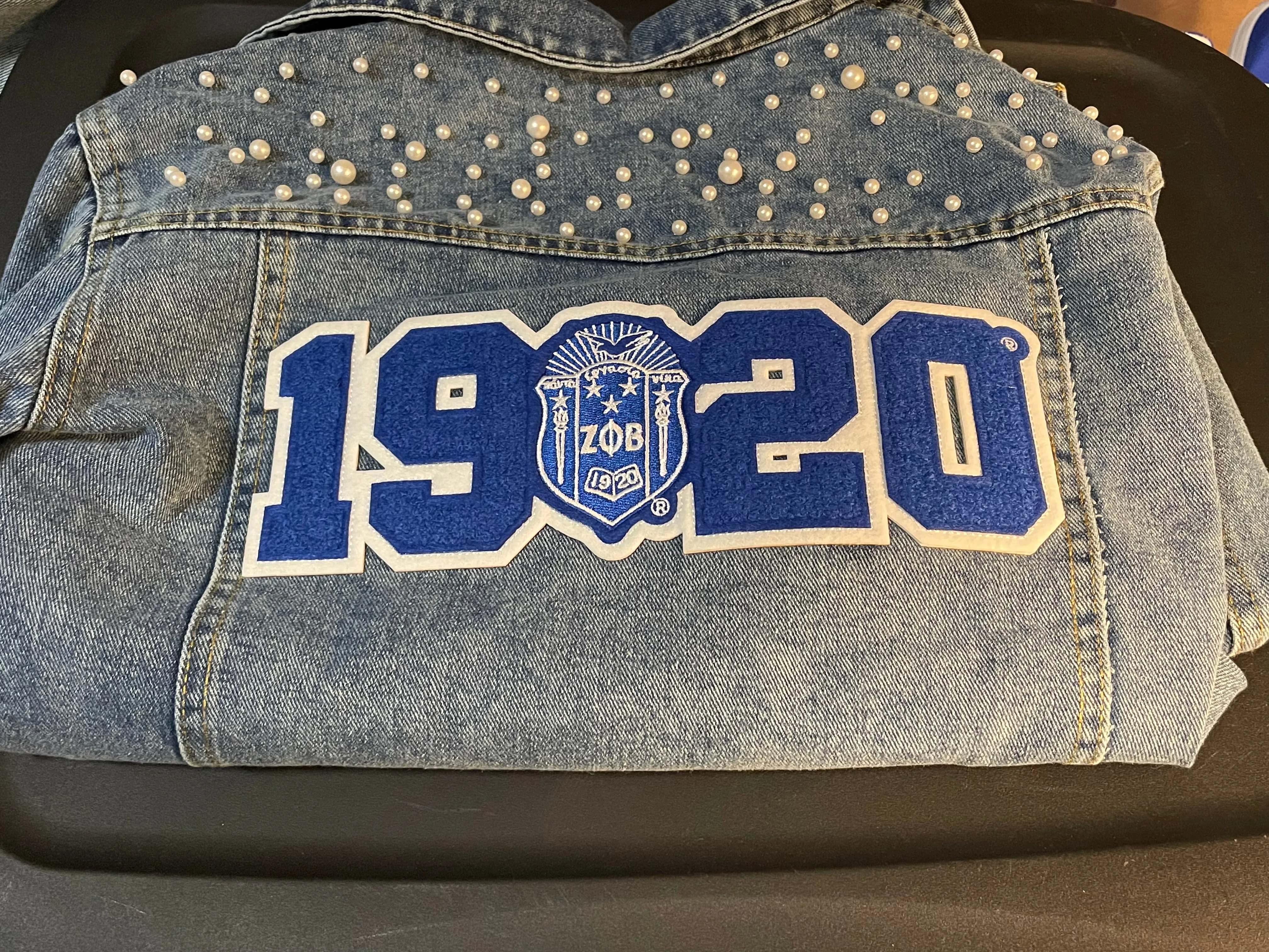 ✨New✨ΖΦΒ Pearl Denim Jacket