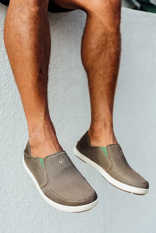 OluKai Mens Nohea Mesh Shoes - Mustang / Lime