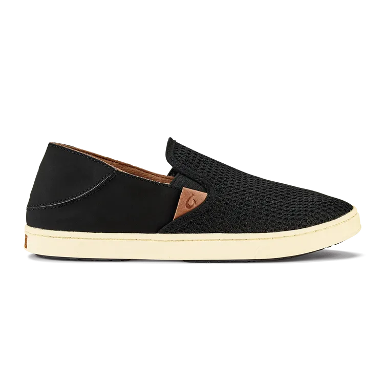 OluKai Womens Pehuea Slip-On Shoes - Black