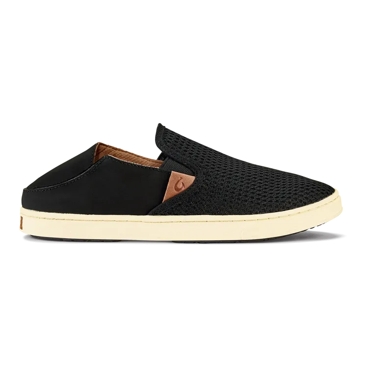 OluKai Womens Pehuea Slip-On Shoes - Black