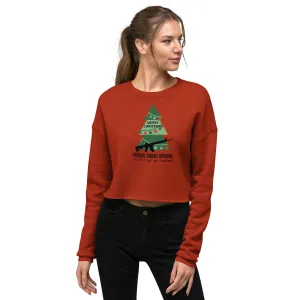 Patriot Christmas All I Want Crop Sweatshirt