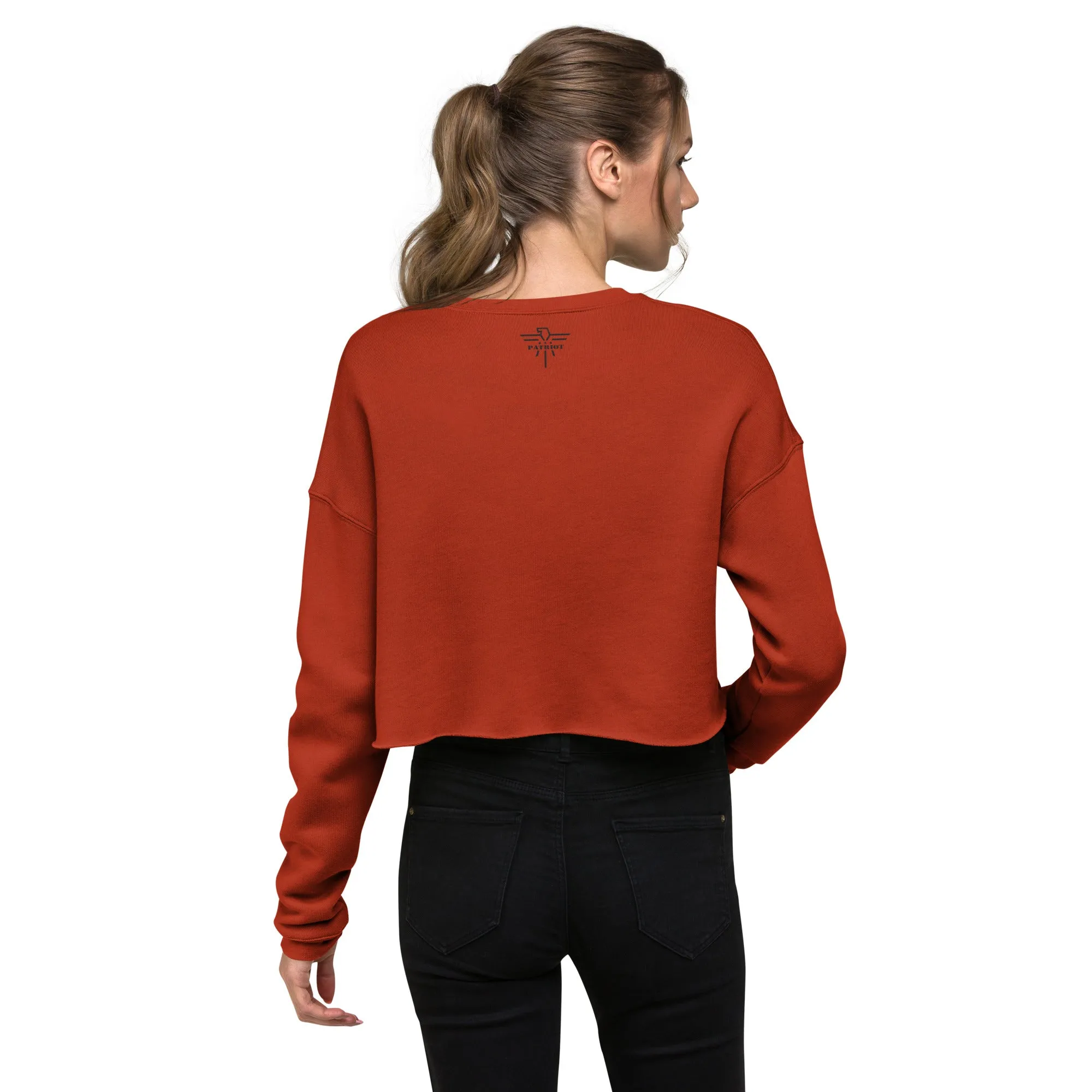 Patriot Christmas All I Want Crop Sweatshirt