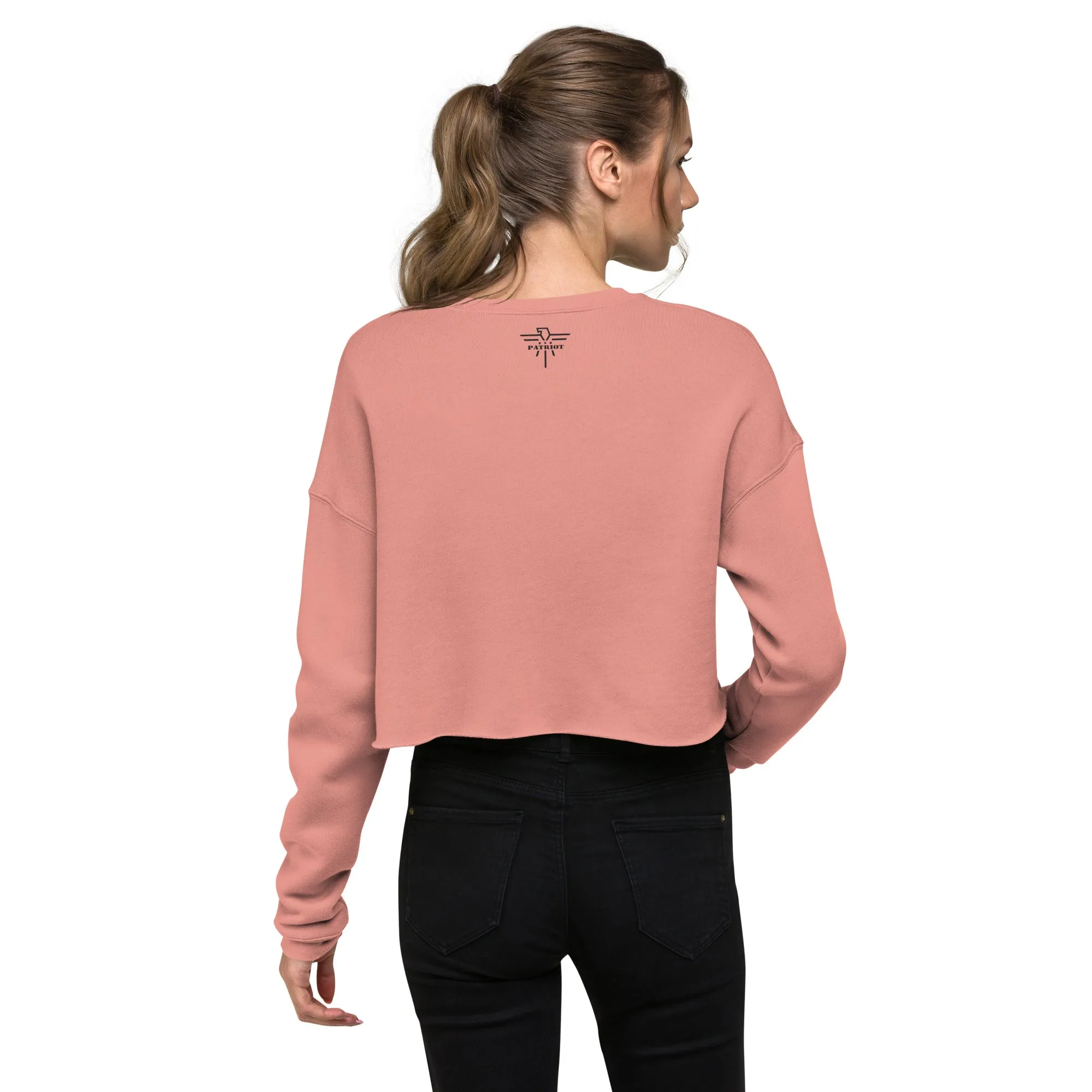 Patriot Christmas All I Want Crop Sweatshirt