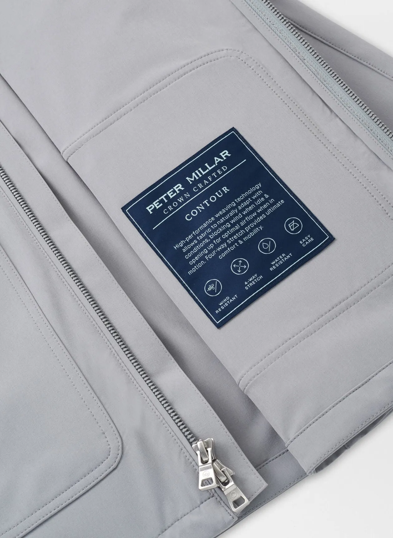 Peter Millar Mens Tailored Fit Contour Jacket - GALE GREY