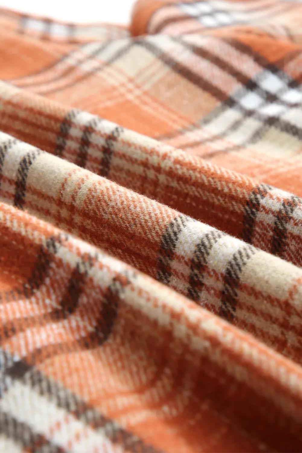 Plaid Lined Hooded Shacket