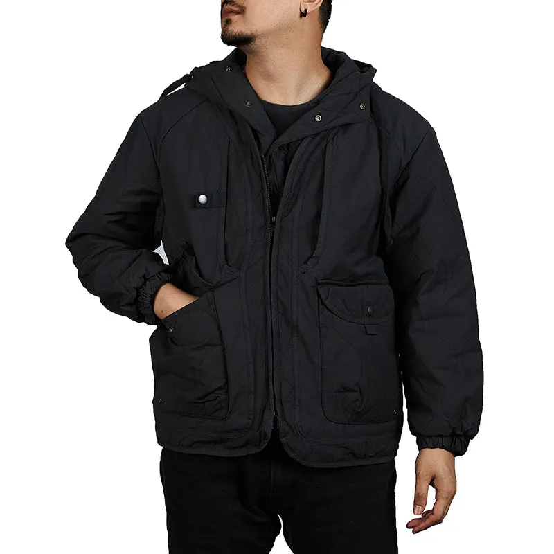POCKETS HOODED COTTON JACKETS