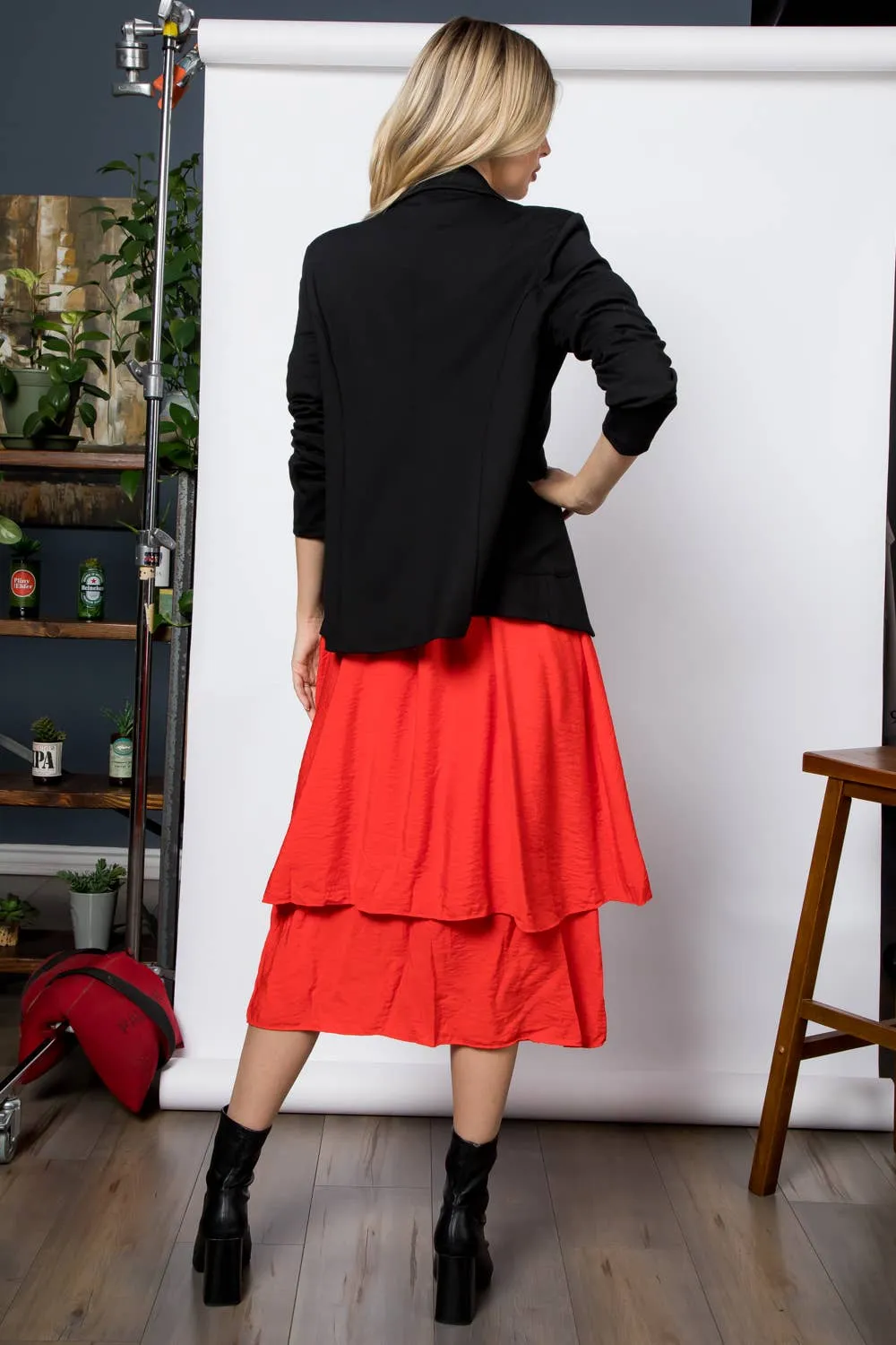 Ponte One Button Patch Pocket Blazer