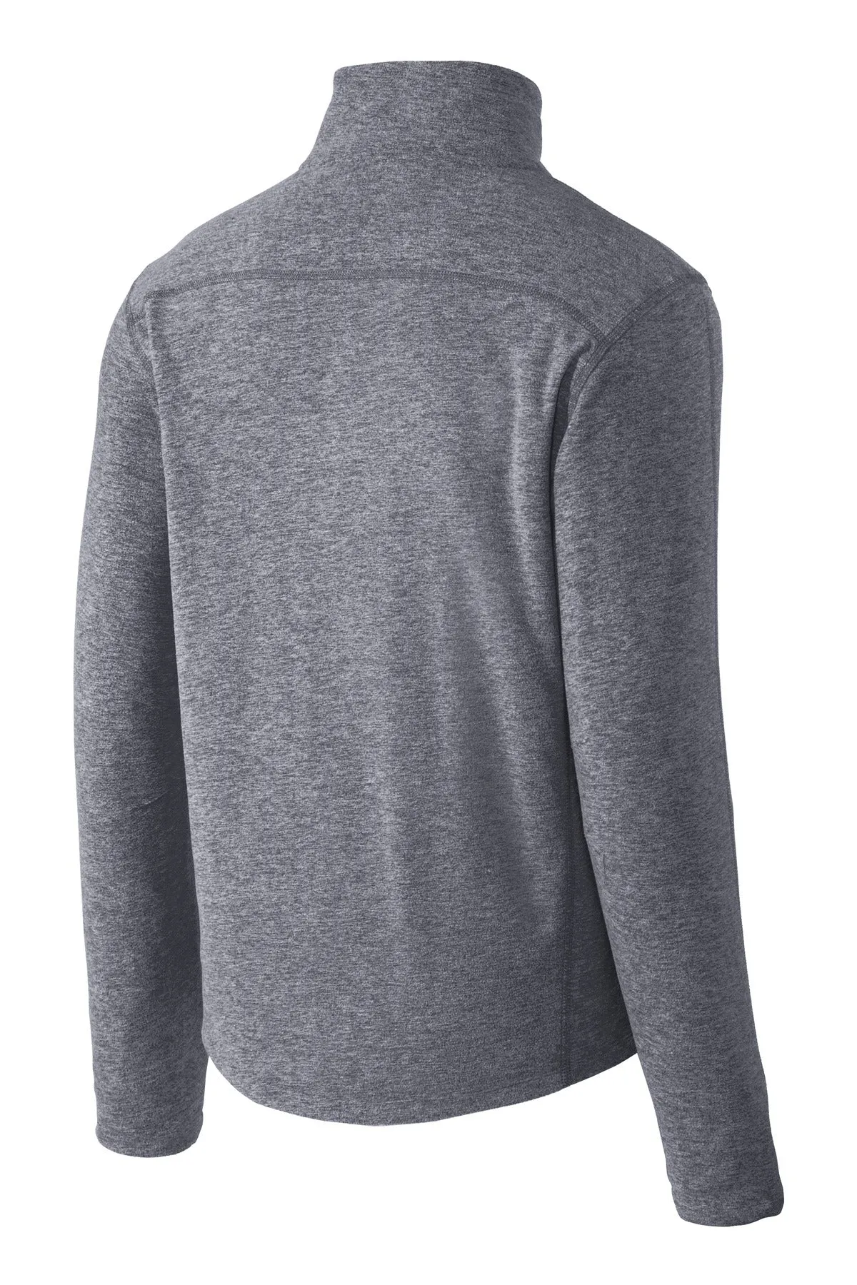 Port Authority® Heather Microfleece Full-Zip Jacket
