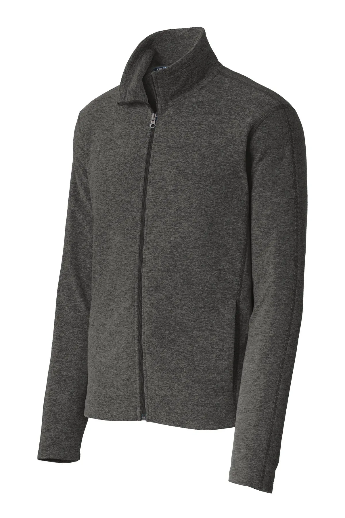 Port Authority® Heather Microfleece Full-Zip Jacket