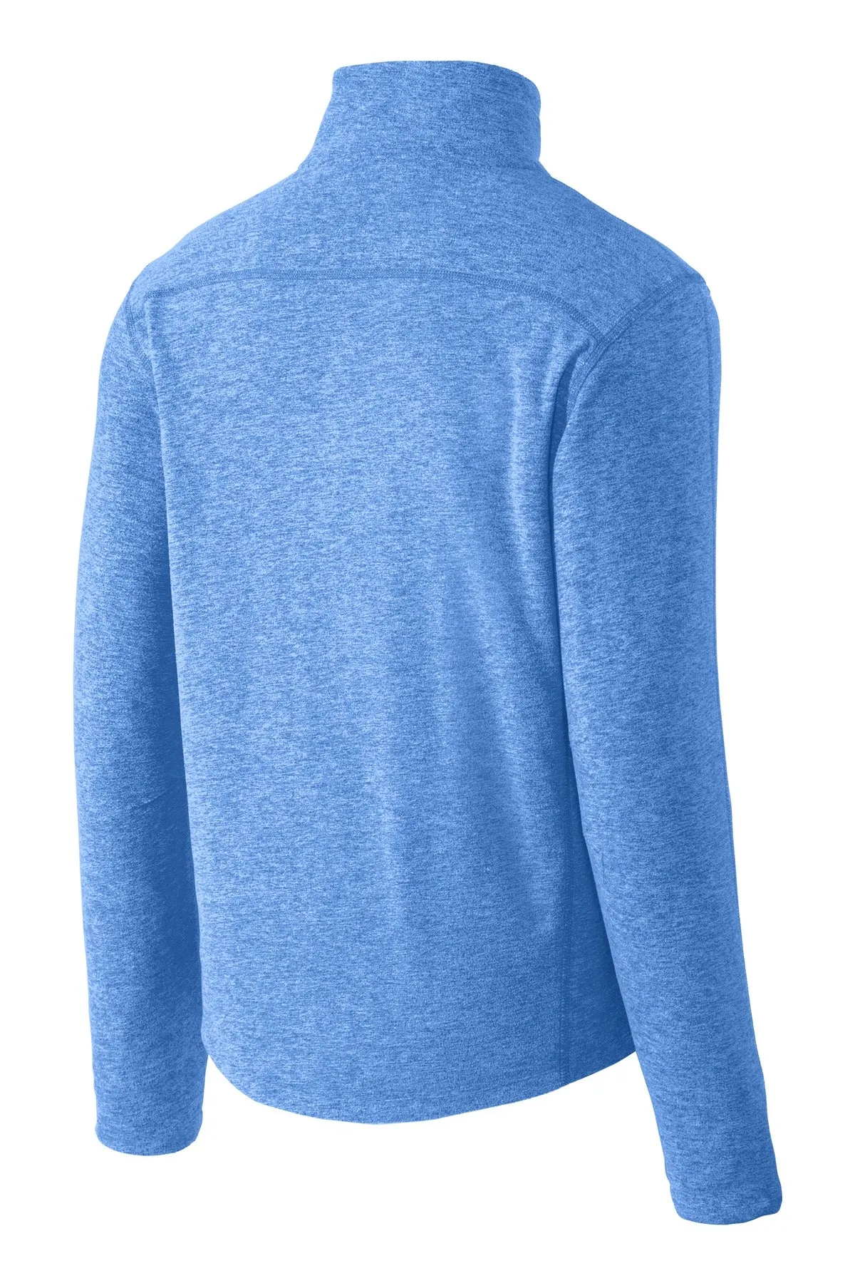Port Authority® Heather Microfleece Full-Zip Jacket