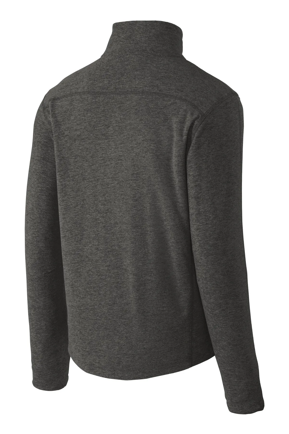 Port Authority® Heather Microfleece Full-Zip Jacket