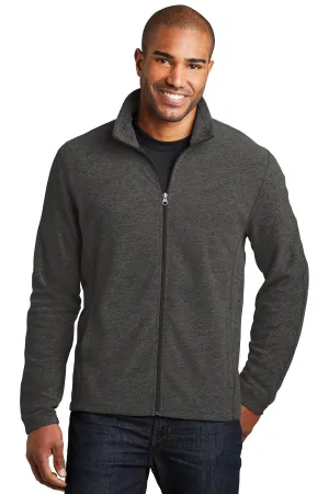 Port Authority® Heather Microfleece Full-Zip Jacket