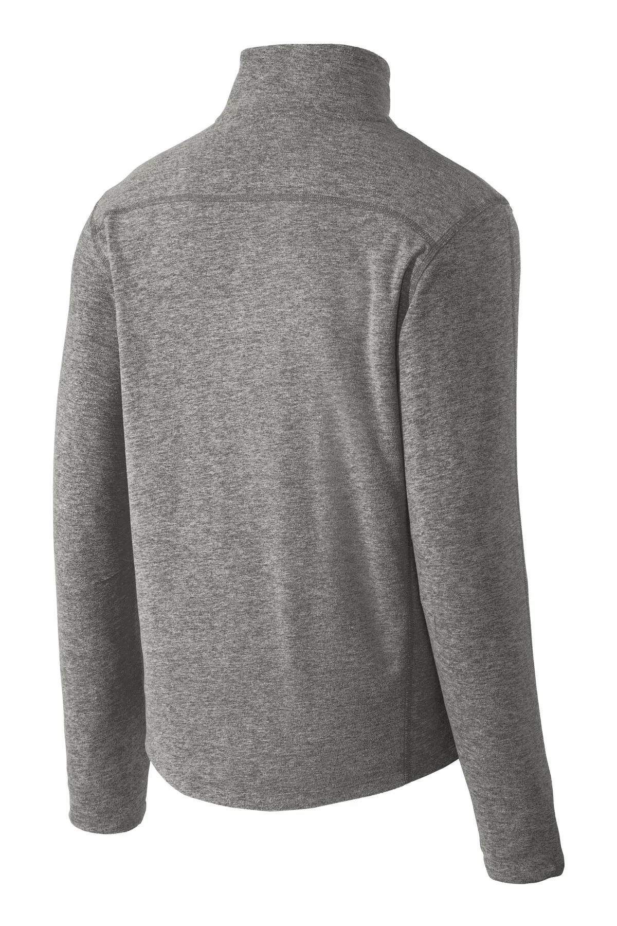 Port Authority® Heather Microfleece Full-Zip Jacket