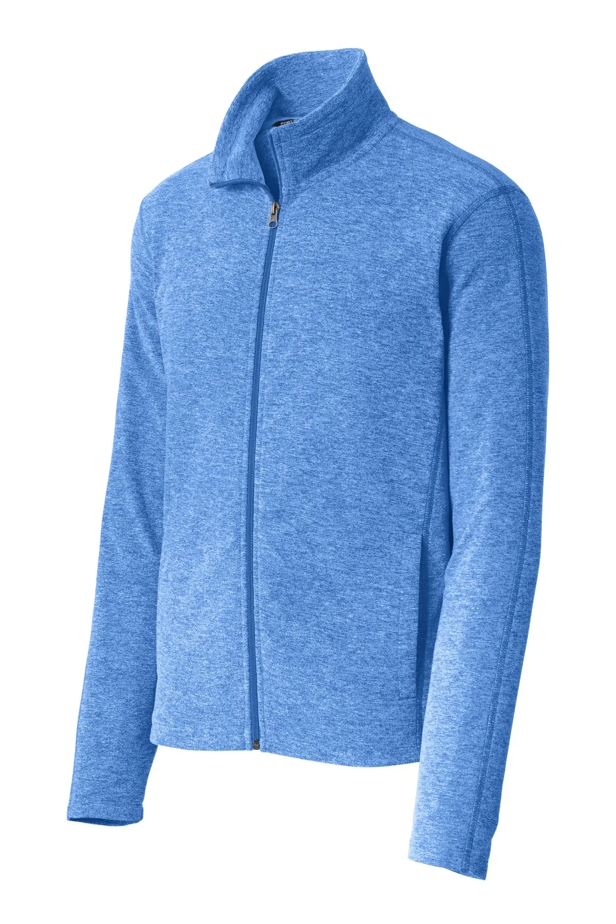 Port Authority® Heather Microfleece Full-Zip Jacket