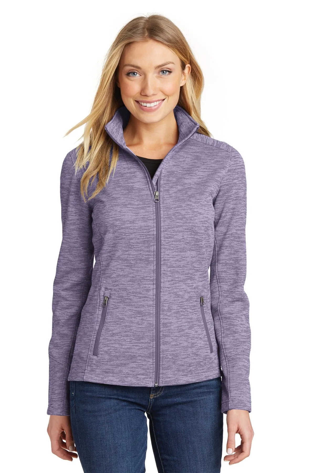 Port Authority® Women's Digi Stripe Fleece Jacket