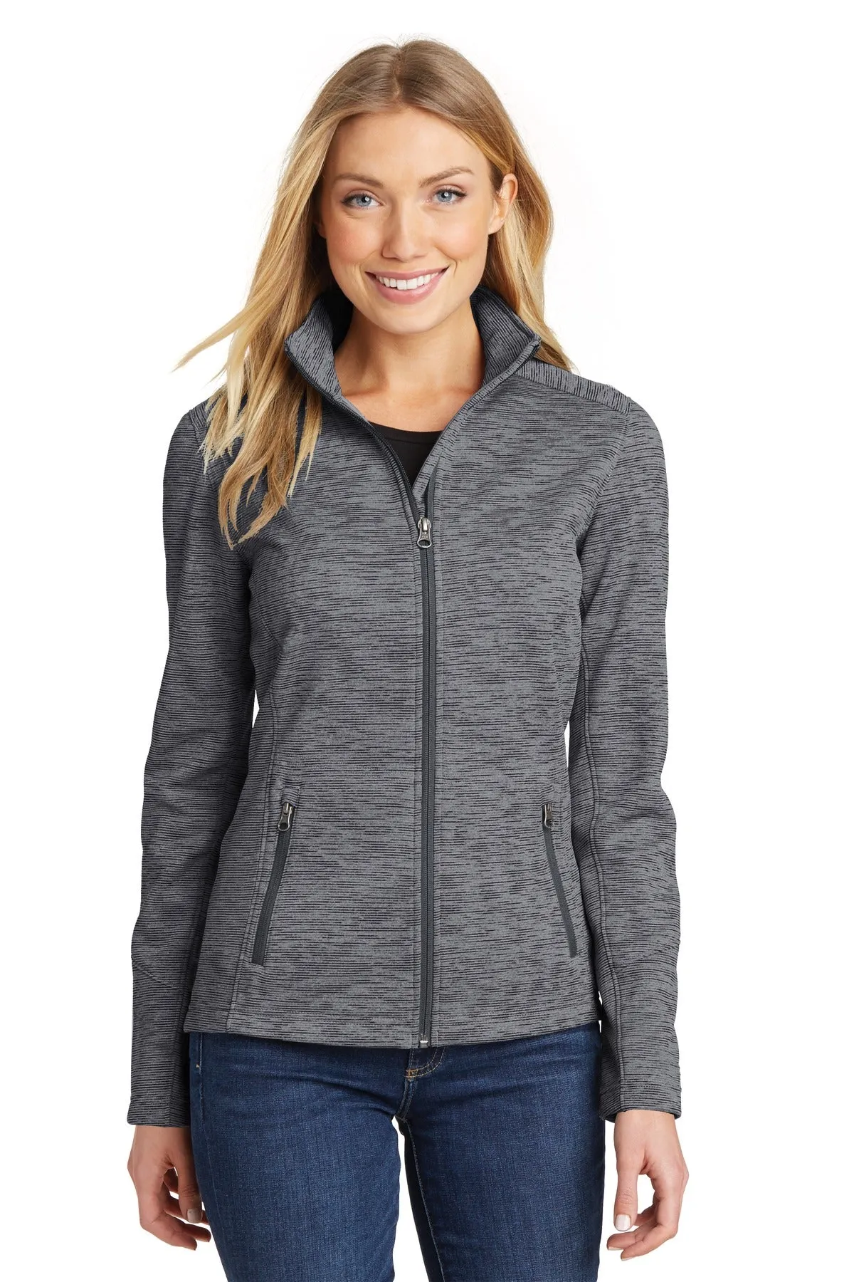 Port Authority® Women's Digi Stripe Fleece Jacket