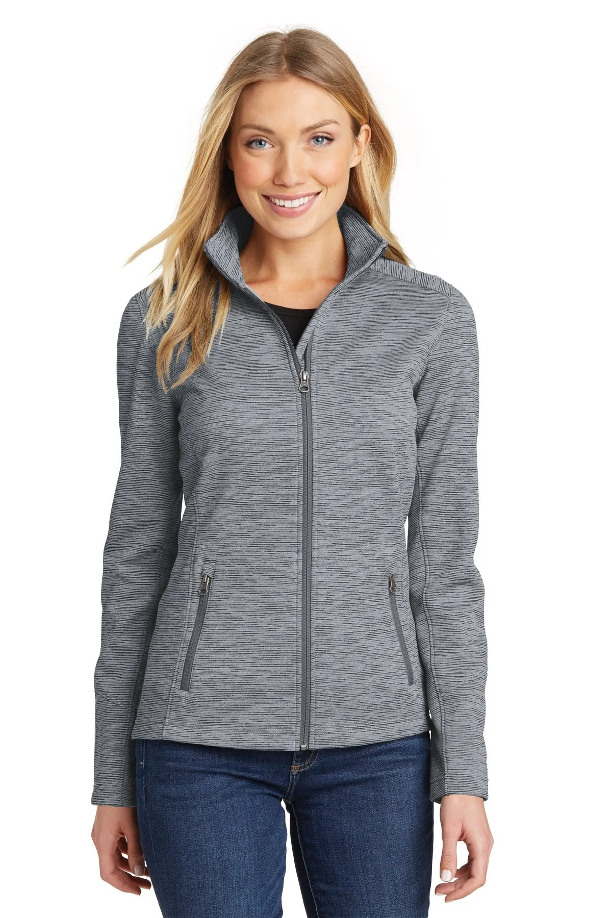Port Authority® Women's Digi Stripe Fleece Jacket