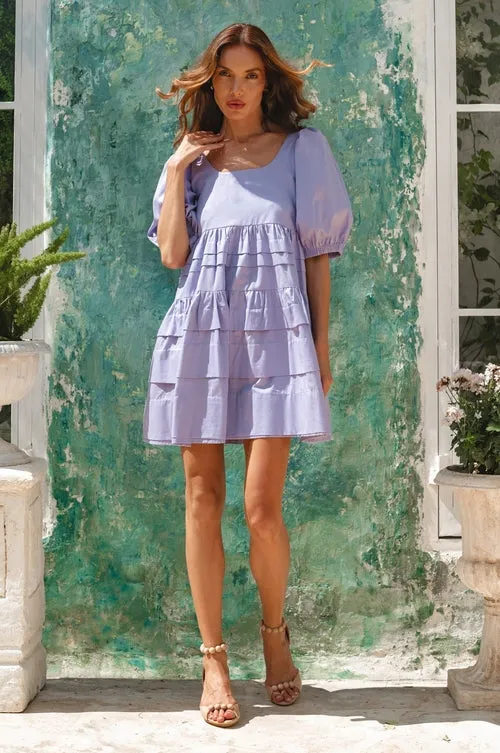 Premium Cotton - Andrea Babydoll Cotton Mini Dress (Sale)