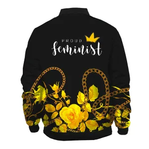 PROUD FEMINIST Women Bomber Jacket