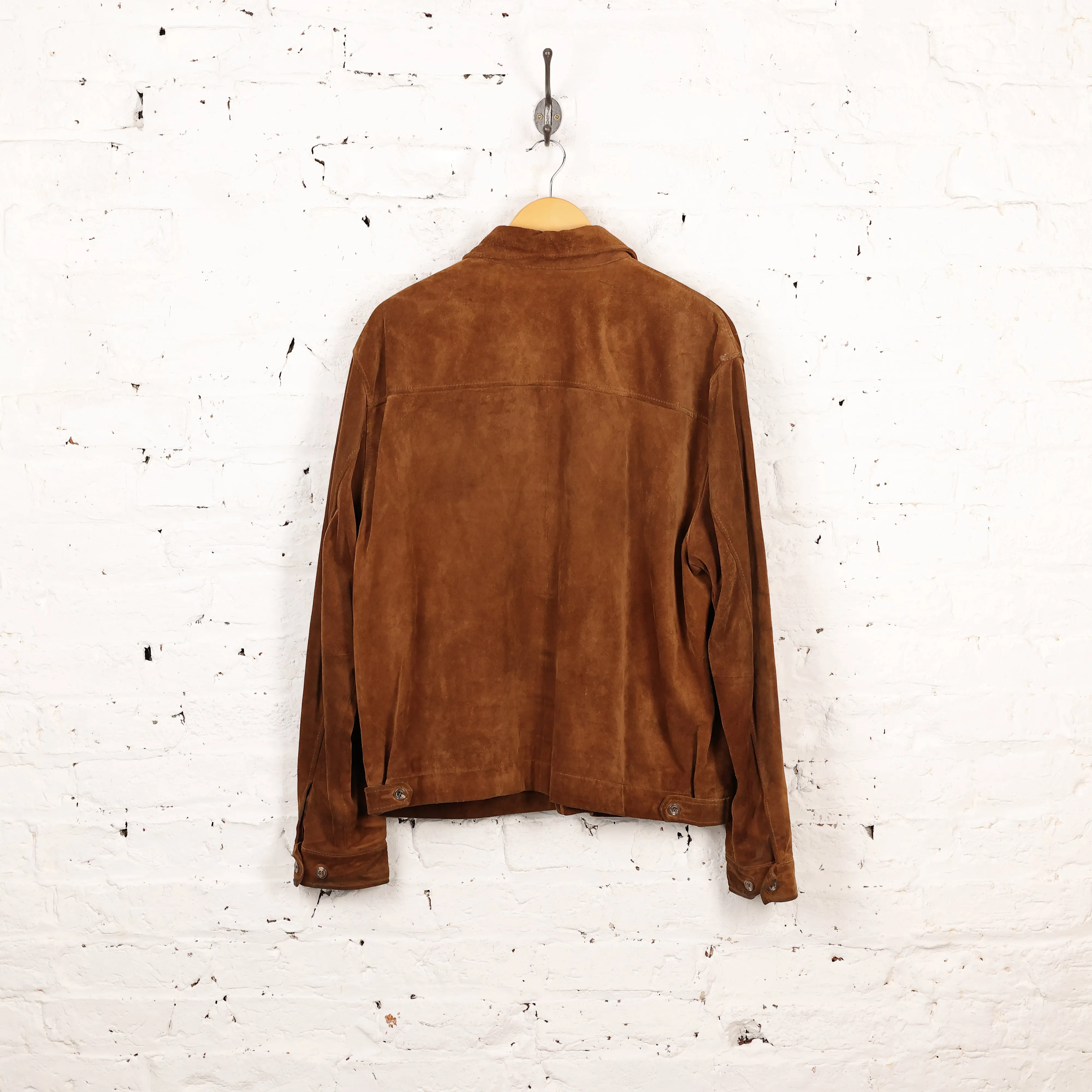 Ralph Lauren Suede Bomber Jacket - Brown - L