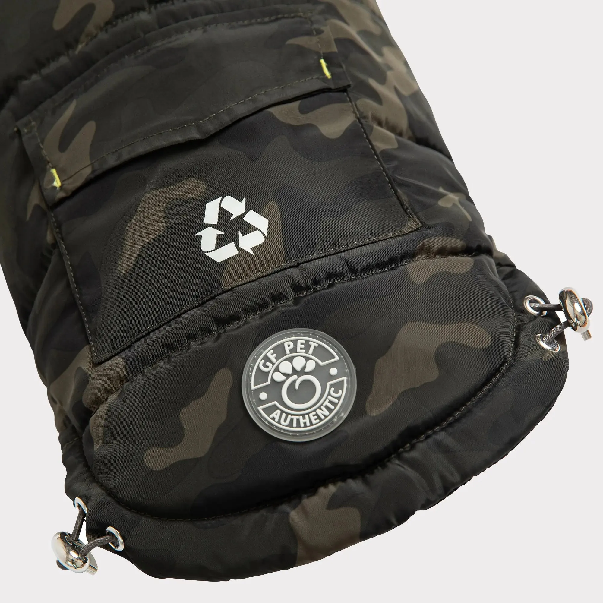 Recycled Parka Dog Coat | Camouflage