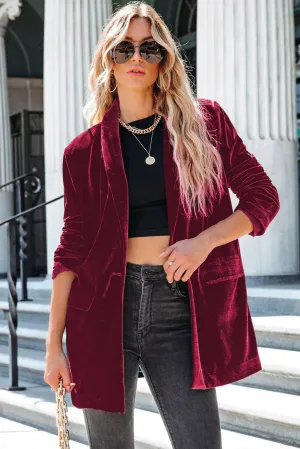 Red Velvet blazer