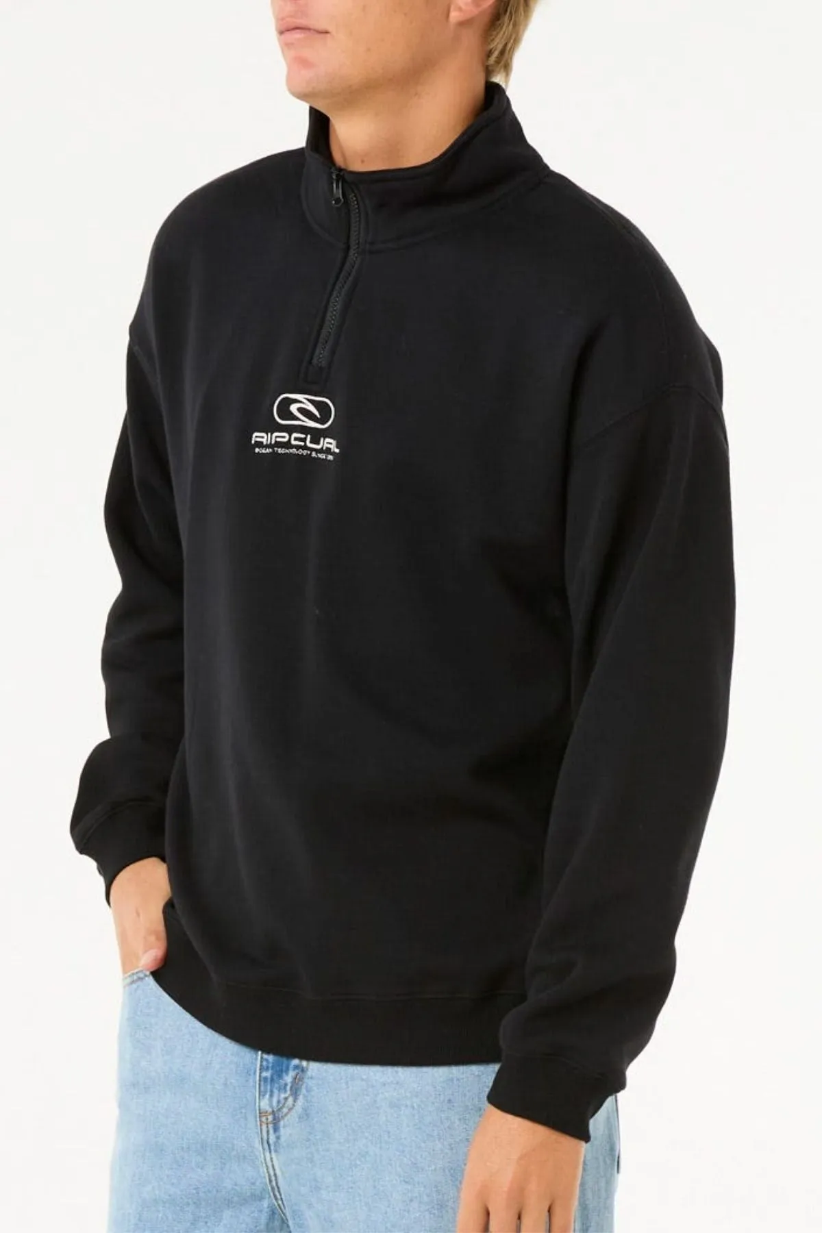 Rip Curl Pill Icon 1/4 Zip Crew