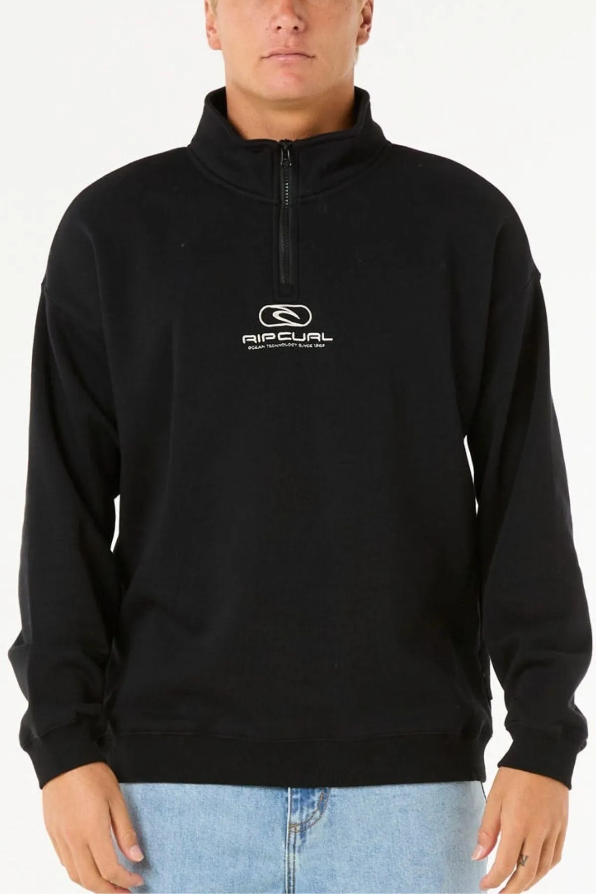 Rip Curl Pill Icon 1/4 Zip Crew