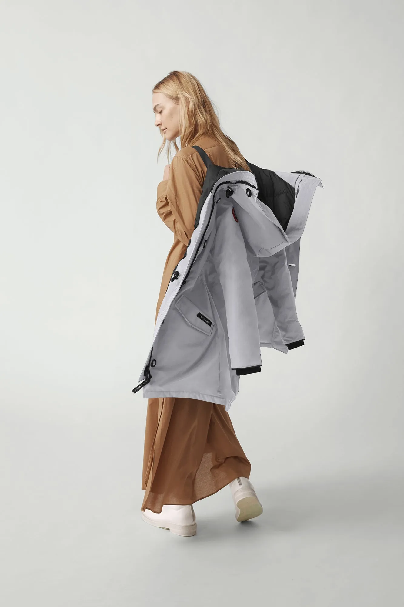 Rossclair Parka Black Label Womens Silverbirch