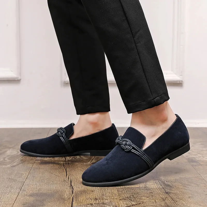 RoyalStyle Gold Schwarz National Muster Oxfords