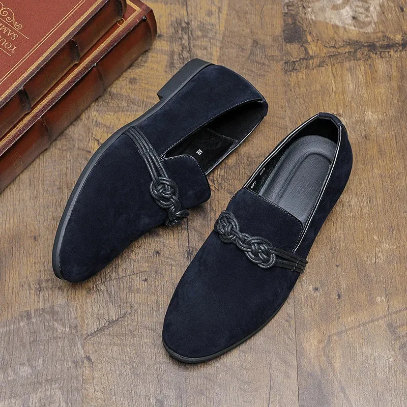 RoyalStyle Gold Schwarz National Muster Oxfords