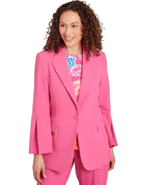 Ruby Road Bright Blossoms Tropical Blazer